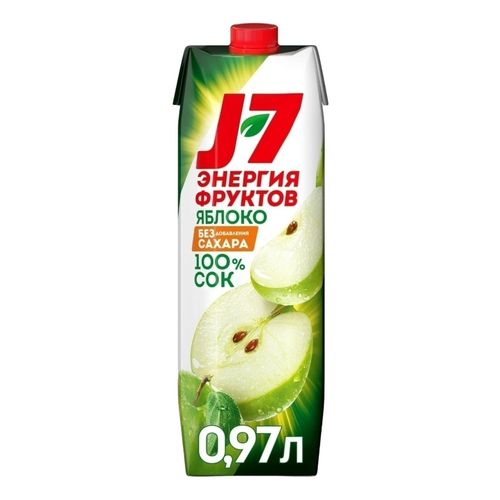 Сок J7 яблочный осветлённый 970 мл