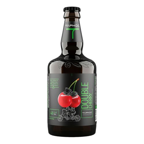 Пивной напиток Таркос Double Cherry светлый фильтрованный пастеризованный 450 мл