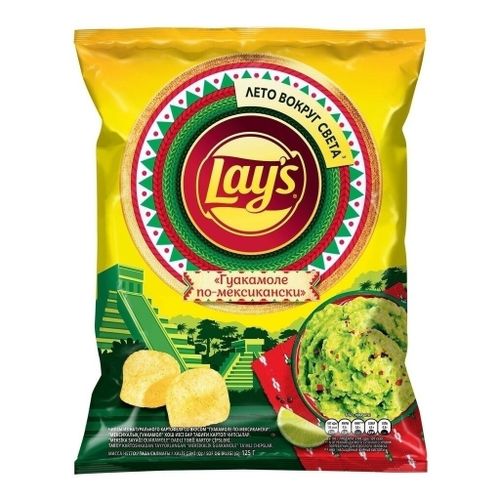 Чипсы картофельные Lay's гуакамоле по-мексикански 125 г