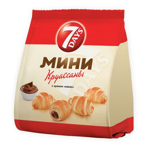 Мини-круассаны 7 Days с кремом какао 265 г