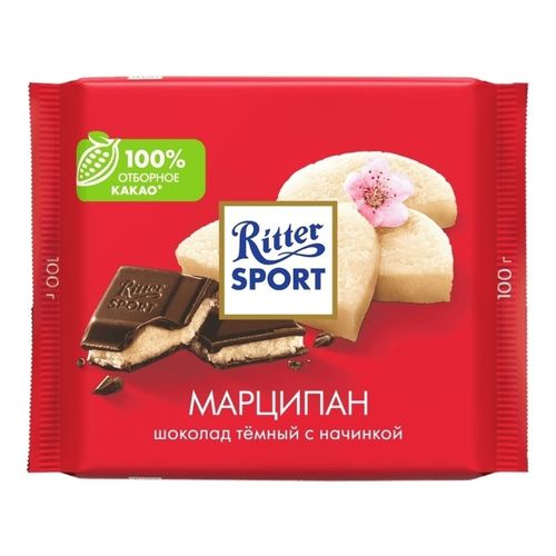 Шоколад Ritter Sport темный марципан 100 г