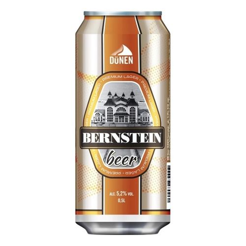 Пиво Dunen Bernstein, in can светлое фильтрованное 500 мл