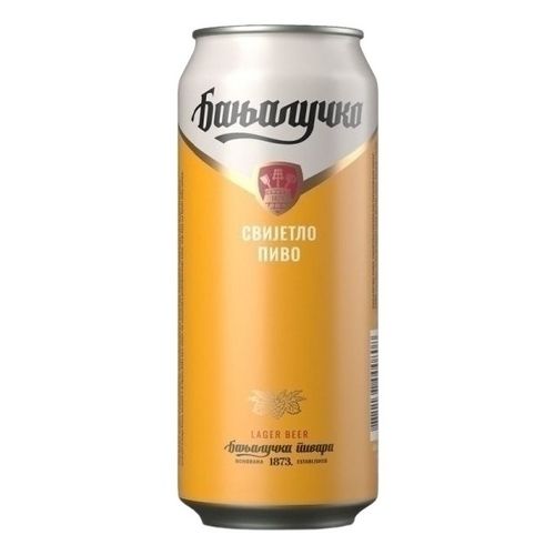Пиво Баньалучко светлое фильтрованное пастеризованное 500 мл