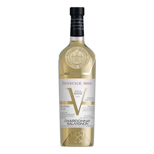 Авторское вино Villa Krim Chardonnay-Sauvignon белое сухое 750 мл Россия