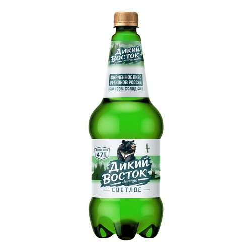Пиво Дикий Восток Легенда светлый пастеризованный 1,2 л