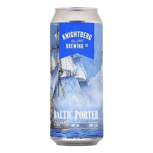 Пиво Knightberg Baltic Porter темное нефильтрованное непастеризованное 450 мл