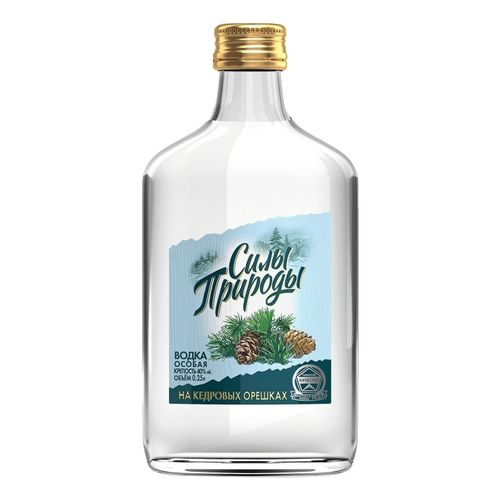 Водка Сила Природы на кедровых орешках 250 мл