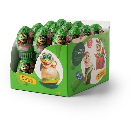 Шоколадное яйцо Азбука вкуса с сюрпризом Змейка Новый год 2025 20