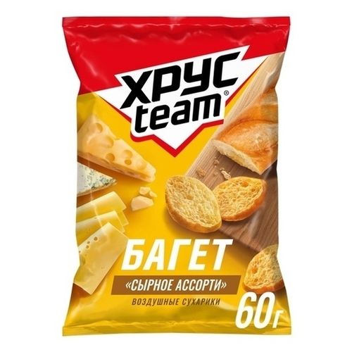 Сухарики пшеничные Хрусteam сыр 60 г
