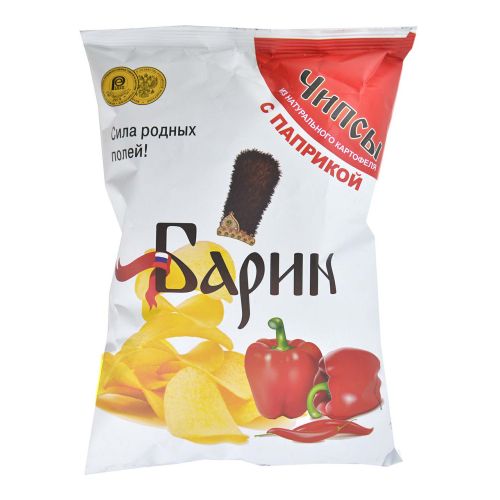 Чипсы картофельные Барин с паприкой 140 г - купить с доставкой на дом в ...