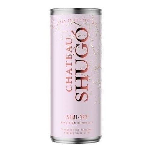 Вино игристое Chateau Shugo розовое полусухое 250 мл Россия