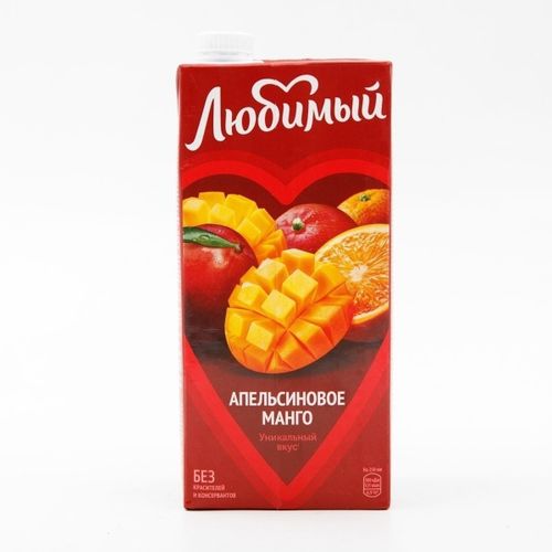 Напиток сокосодержащий Любимый апельсиновое манго с мякотью 950 мл