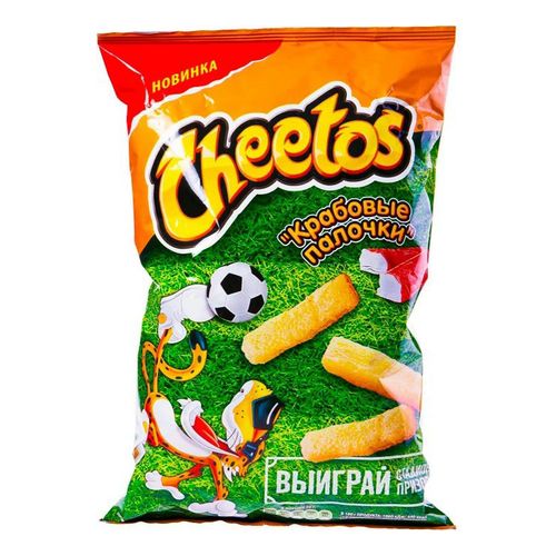 Снеки Cheetos кукурузные со вкусом Крабовые палочки 85 г