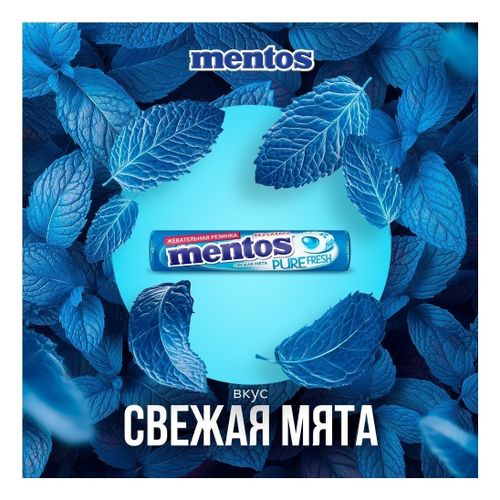 Жевательная резинка Mentos Pure Fresh Свежая мята 15,5 г