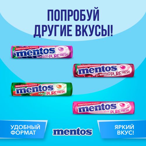 Жевательная резинка Mentos Pure Fresh Свежая мята 15,5 г