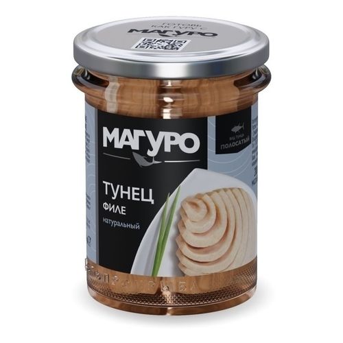 Филе полосатого тунца Магуро натуральное 200 г