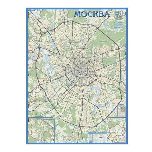 Физическая карта москвы