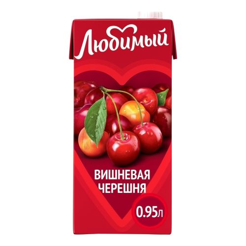 Напиток сокосодержащий Любимый вишневая черешня 950 мл