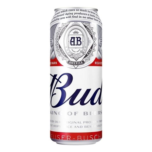 Пиво Bud светлое фильтрованное пастеризованное 450 мл
