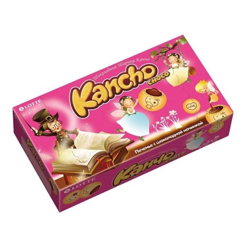 Печенье Lotte Kancho с шоколадной начинкой 42 г