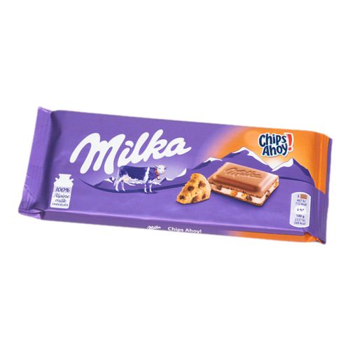 Шоколад Milka Chips Ahoy молочный крем и кусочки шоколадного печенья 100 г