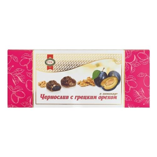 Конфеты Приморский кондитер Чернослив с грецким орехом в шоколаде 150 г