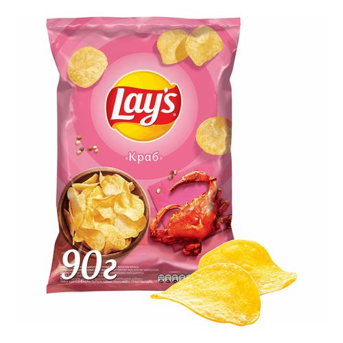 Чипсы картофельные Lay's краб 90 г