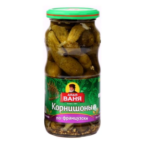 Корнишоны Дядя Ваня маринованные по-французски 460 г