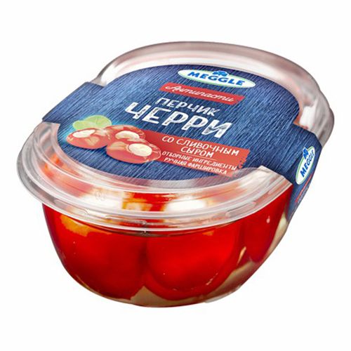 Закуска Антипасти Meggle перец черри со сливочным сыром БЗМЖ 210 г