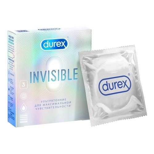 Презервативы Durex Invisible ультратонкие 3 шт
