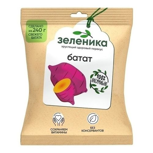 Снеки овощные Зеленика батат 30 г