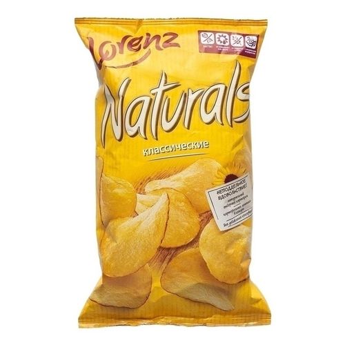 Чипсы картофельные Naturals Lorenz Классические соль 100 г