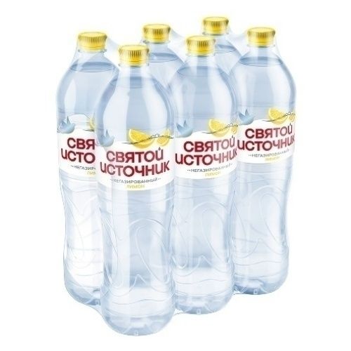 Вода ароматизированная Святой Источник лимон негазированная 1,5 л