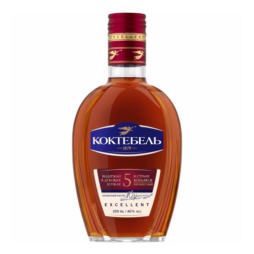 Коньяк Коктебель Российский 5 звезд 250 мл
