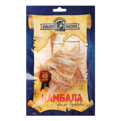 Камбала Дальпико сушеная филе кусочки 40 г