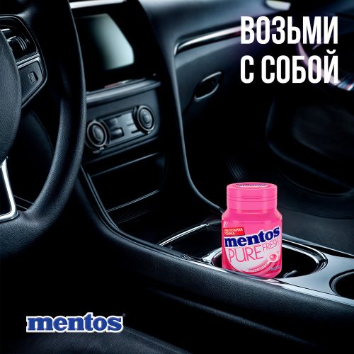 Жевательная резинка Mentos Pure Fresh Тутти фрутти с экстрактом зеленого чая без сахара 54 г