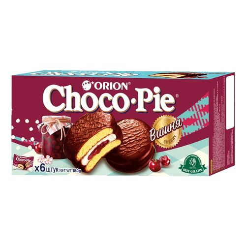 Печенье Choco Pie вишня 6 шт 180 г