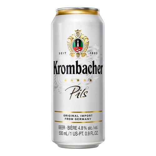 Пиво Krombacher Pils светлое фильтрованное 500 мл