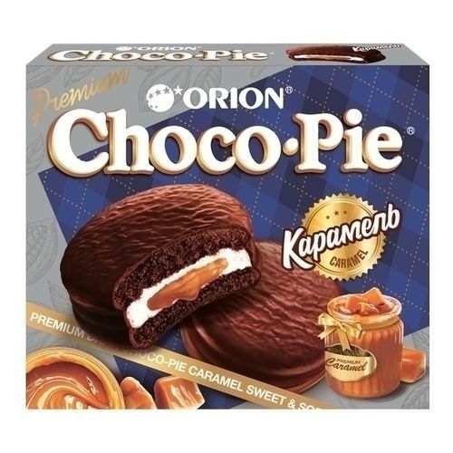 Печенье бисквитное Orion Choco Pie Dark Caramel 360 г