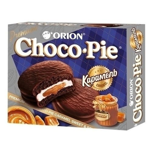 Печенье бисквитное Orion Choco Pie Dark Caramel 360 г