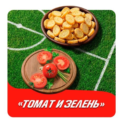 Сухарики пшеничные Хрусteam Багет томат и зелень 60 г