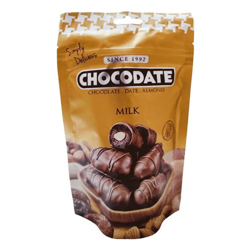 Конфеты фруктовые Chocodate Milk Финики в молочном шоколаде с миндалем 100 г