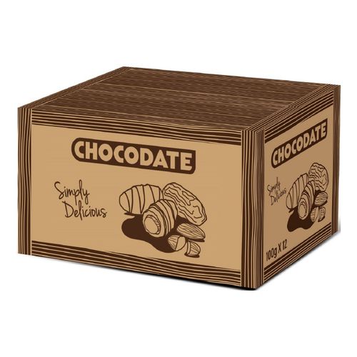 Конфеты фруктовые Chocodate Milk Финики в молочном шоколаде с миндалем 100 г
