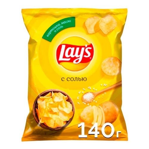 Чипсы картофельные Lay's соль 140 г
