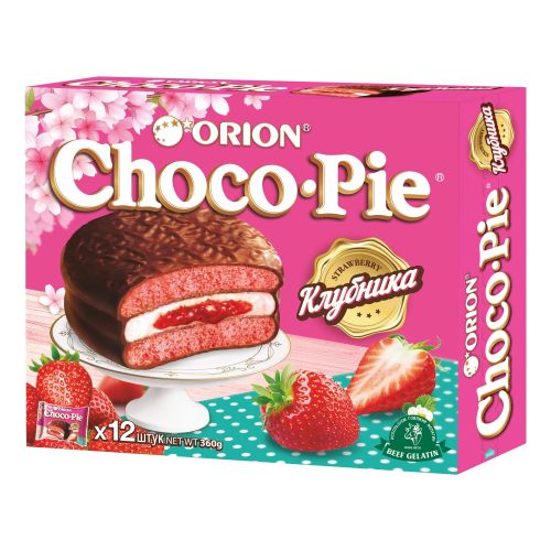 Пирожное Choco Pie Клубника 360 г