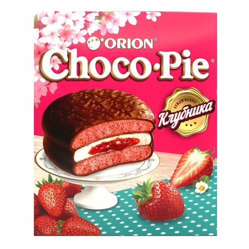 Пирожное Choco Pie Клубника 360 г