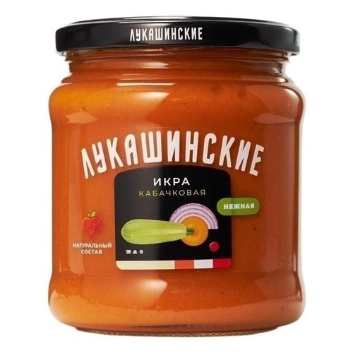 Икра Лукашинские кабачковая Нежная 460 г