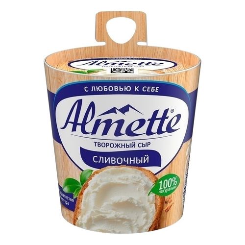 Сыр творожный Almette Сливочный 60% БЗМЖ 150 г