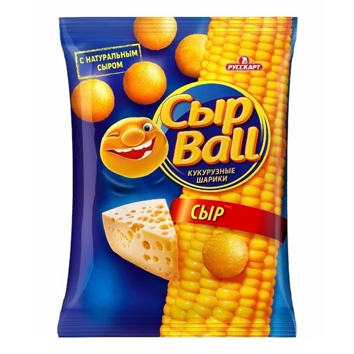 Шарики кукурузные Русскарт Сыр Ball со вкусом сыра 140 г