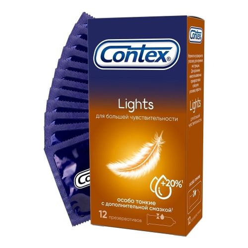 Презервативы Contex Lights особо тонкие 12 шт